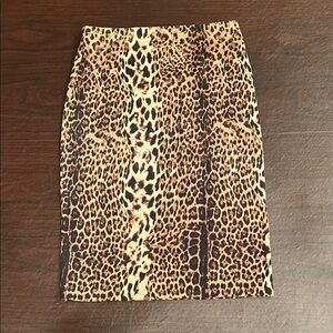 Wild Elegance Animal Print Pencil Skirt